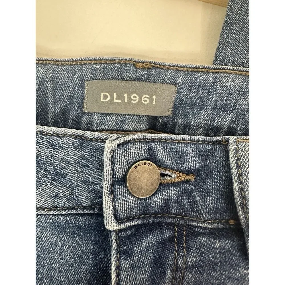 DL 1961 Jeans‎ Womens 24 / 0 Mid Rise Cropped Florence Skinny Denim Blue